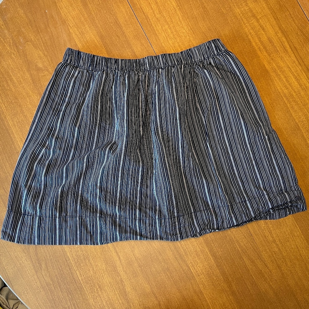 GAP - Striped Skirt, Navy, Size M